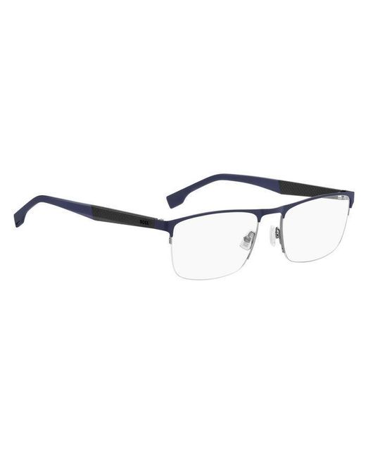 Boss Black Boss 1487 Ku0 Optical Frames Steel Squared for men