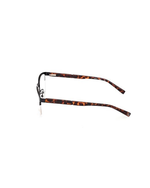 Timberland Black Tb1841-H 005 Optical Frames Metal Squared Normal for men