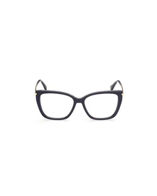 Max Mara Black Mm5007 001 Optical Frames Acetate Squared Normal