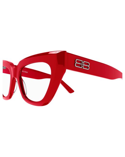 Balenciaga Red Bb0238O 003 Optical Frames Acetate Cat Eye