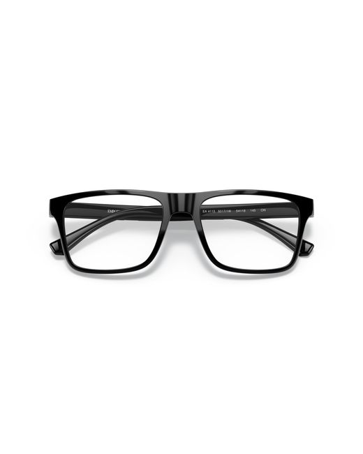 Emporio Armani Black Ea4115 50171W Sunglasses Plastic Clear Squared Clip-On for men
