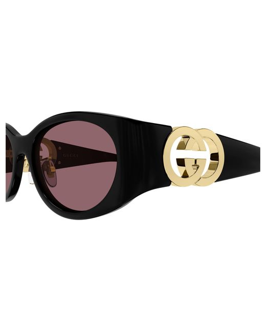 Gucci Black Gg2123Sa 002 Sunglasses Injected Round