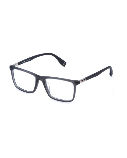 Police Black Vplr58 Playmaker 1 03Gu Optical Frames Acetate Squared for men