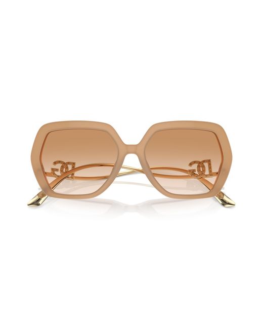 Dolce & Gabbana Black Dg4468B 34373B Sunglasses Acetate Geometric Normal Shaded