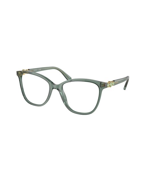 Swarovski Black Sk2020 1043 Optical Frames Acetate Squared Normal