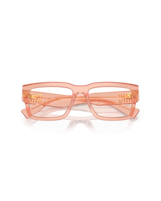 Miu Miu Black Mu 02Xv 13T1O1 Optical Frames Acetate Transparent Squared Normal