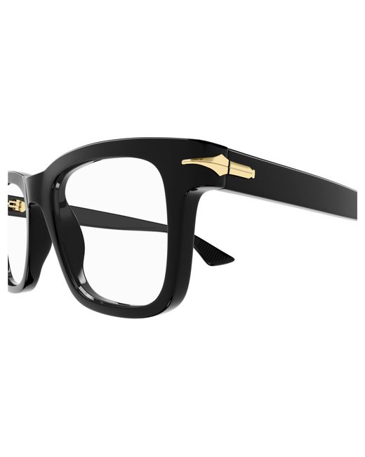 Montblanc Black Mb0266O 001 Optical Frames Acetate Geometric for men