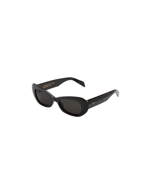 Retrosuperfuture Black Pk7 Izipho Sunglasses Acetate Geometric Normal