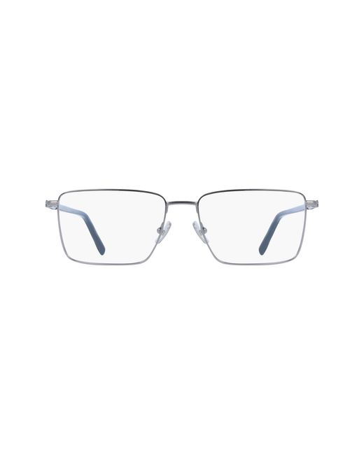 Ferragamo Black Sf2237 021 Optical Frames Metal Squared Normal for men