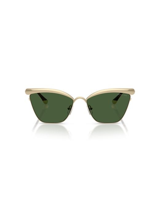 Michael Kors Green Mk1174 Scottsdale 101471 Sunglasses Metal Cat Eye Normal