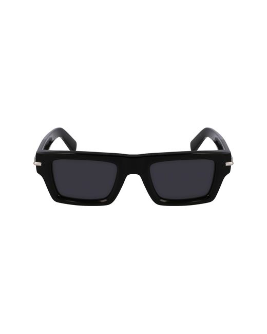 Ferragamo Black Sf2034S 001 Sunglasses Acetate Squared Normal for men