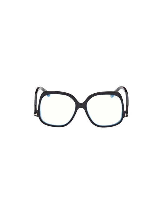 Tom Ford Black Ft5968-B 001 Optical Frames Acetate Squared Normal