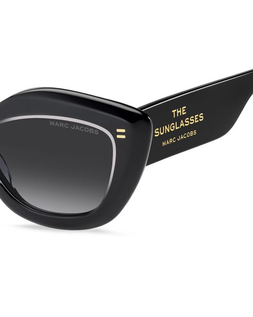 Marc Jacobs Black Marc 800/S Mng/9O Sunglasses Acetate Squared Normal Shaded