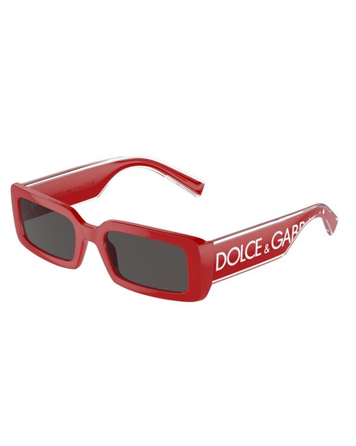 Dolce & Gabbana Black Dg6187 309687 Sunglasses Injected Squared Normal
