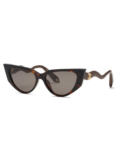 Roberto Cavalli Black Src128M 743 Sunglasses Acetate Cat Eye Normal
