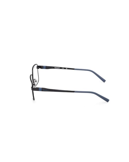 Timberland Black Tb50068 002 Optical Frames Metal Squared Normal for men