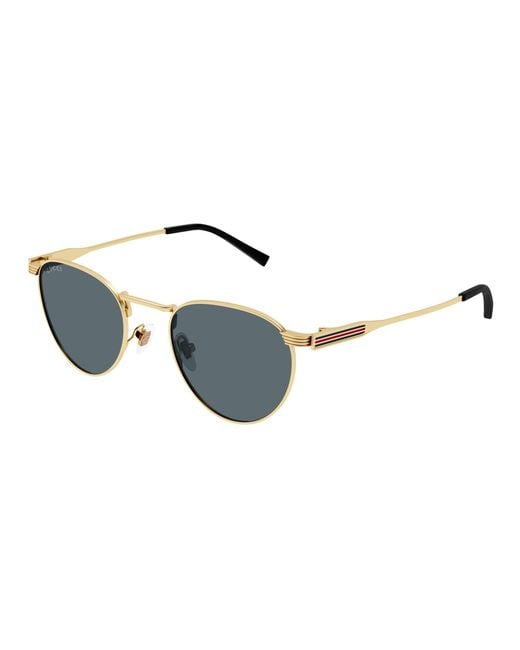 Gucci Black Gg1875S 003 Sunglasses Metal Round for men