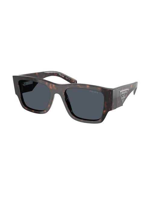 Prada Black Pr 10Zs 17N70B Sunglasses Acetate Pillow Normal for men