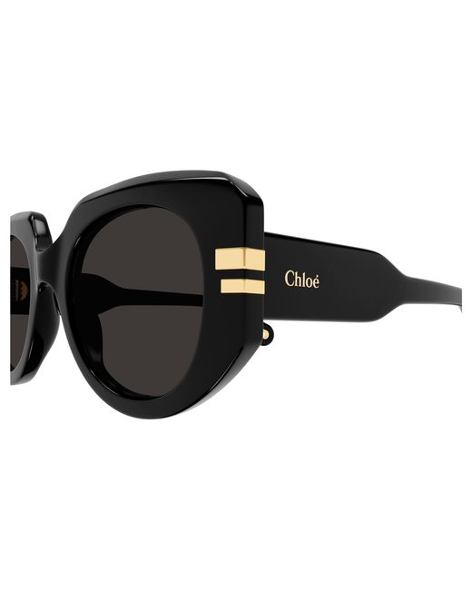 Chloé Black Ch0257S 001 Sunglasses Acetate Squared
