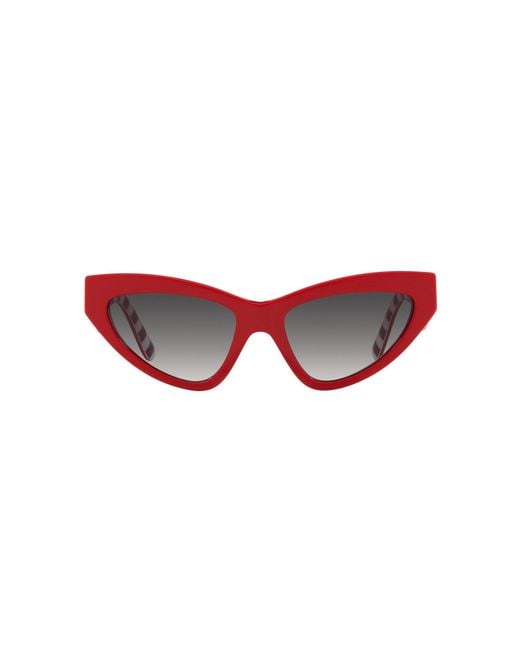 Dolce & Gabbana Black Dg4439 30888G Sunglasses Acetate Cat Eye Normal Shaded