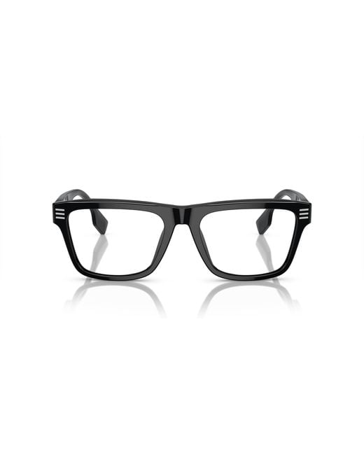 Burberry Black Be2387 3001 Optical Frames Acetate Transparent Squared Normal for men