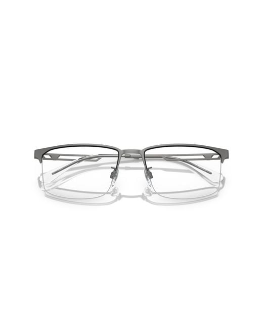 Emporio Armani Black Ea1143 3003 Optical Frames Metal Transparent Pillow Normal for men