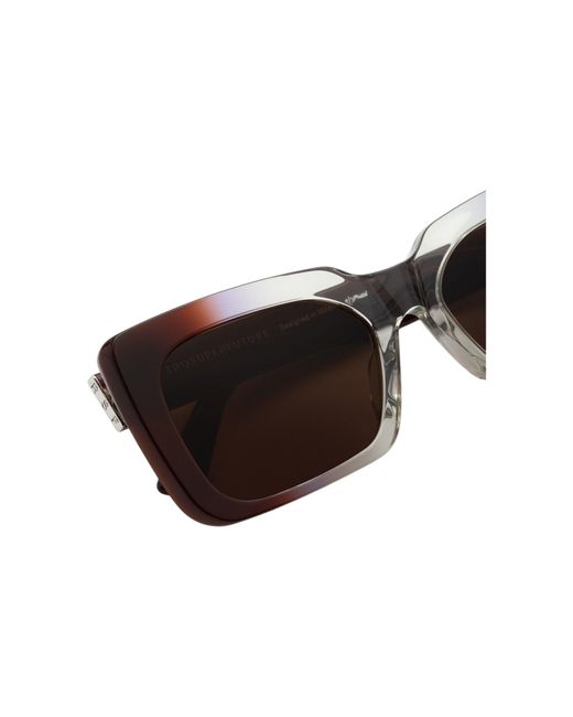Retrosuperfuture Black Drw Senta Side Fade Sunglasses Acetate Squared Normal