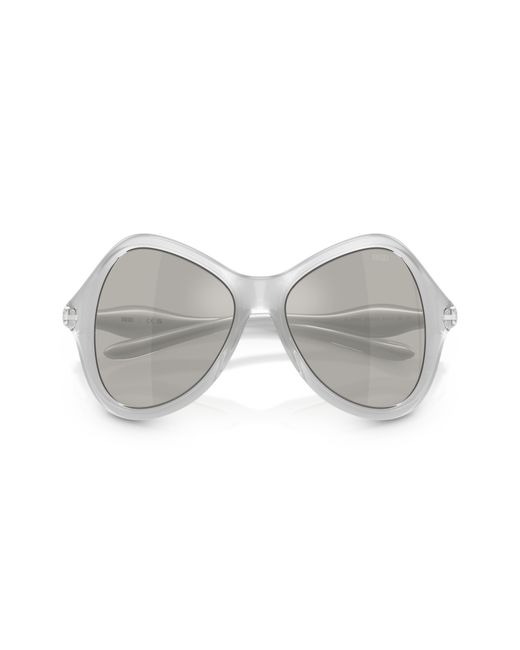 DIESEL Black Dl3010U 20296G Sunglasses Injected Cat Eye Normal