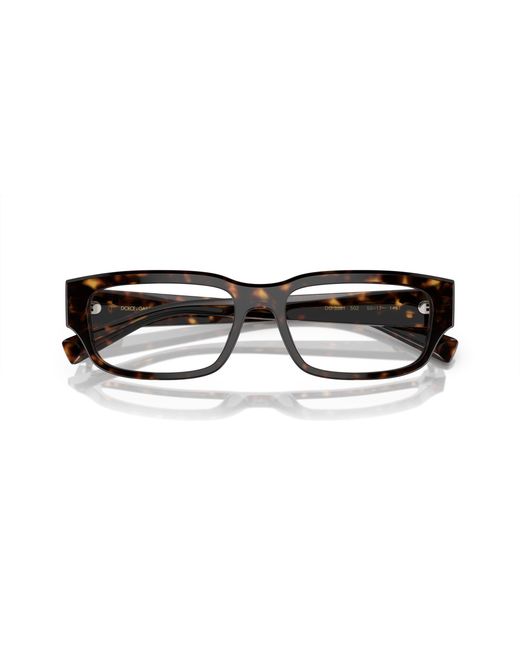 Dolce & Gabbana Black Dg3381 502 Optical Frames Acetate Transparent Squared Normal for men