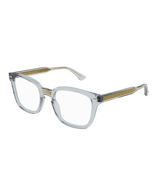 Gucci Black Gg0184O 005 Optical Frames Acetate Transparent Squared
