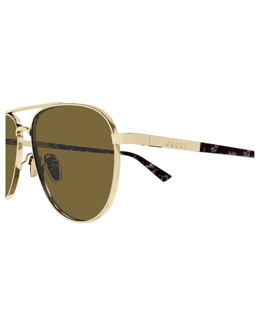 Gucci Black Gg1962S 004 Sunglasses Metal Pilot for men