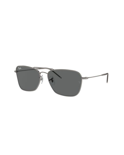 Ray-Ban Black Rbr0102s Caravan Reverse Square Sunglasses