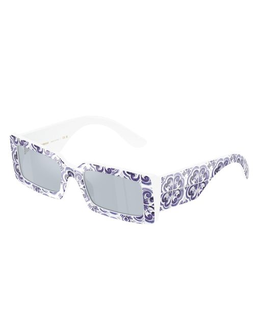 Dolce & Gabbana Black Dg4416 345155 Sunglasses Acetate Light Squared Mirrored