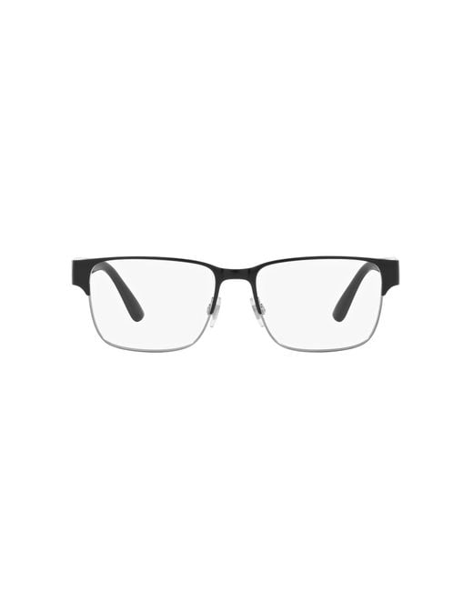 Polo Ralph Lauren Black Ph1219 9325 Optical Frames Metal Squared Normal for men