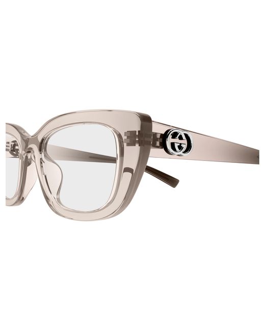 Gucci Black Gg2027O 004 Optical Frames Injected Transparent Cat Eye