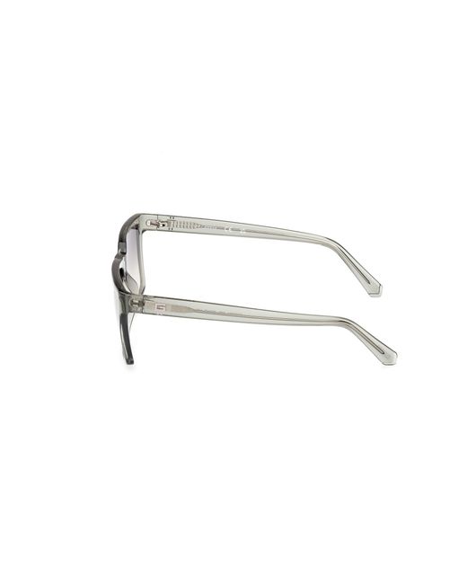 Guess Black Gu00084 93P Sunglasses Injected Squared Normal Shaded for men