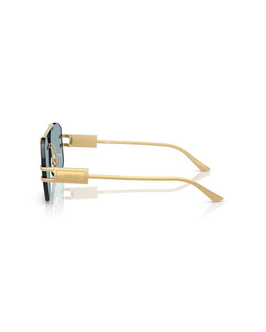 Versace Black Ve2275 100280 Sunglasses Metal Geometric Normal for men