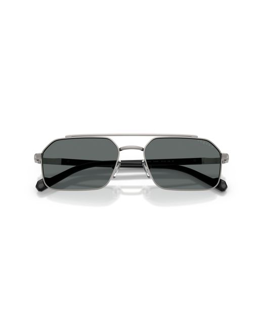 Vogue Eyewear Black Vo4356S 518781 Sunglasses Metal Geometric Polarized for men
