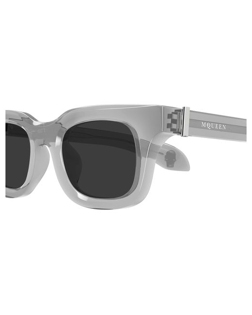 McQueen Black Am0547S 003 Sunglasses Acetate Squared for men