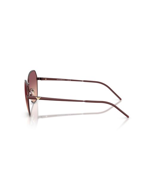 Emporio Armani Black Ea2161 34018D Sunglasses Metal Geometric Normal Shaded