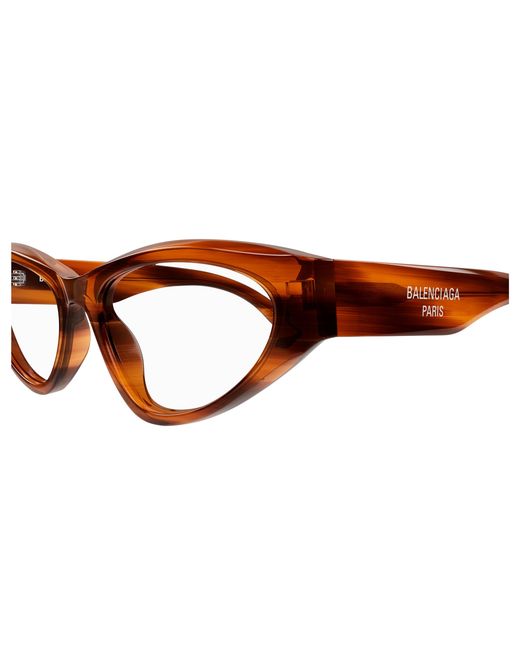 Balenciaga Black Bb0391O 002 Optical Frames Acetate Transparent Cat Eye
