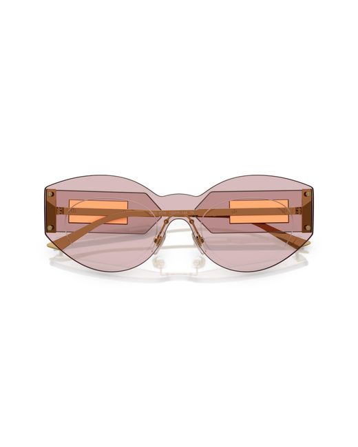 Versace Black Ve2276 1002/5 Sunglasses Metal Geometric Normal
