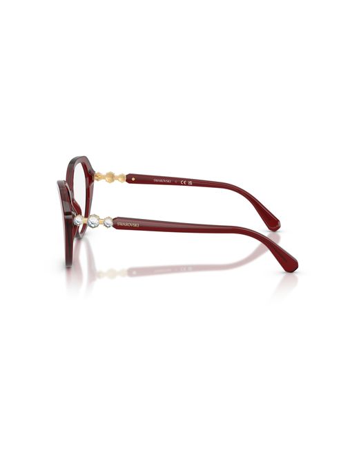 Swarovski Black Sk2054 1073 Optical Frames Acetate Cat Eye Normal