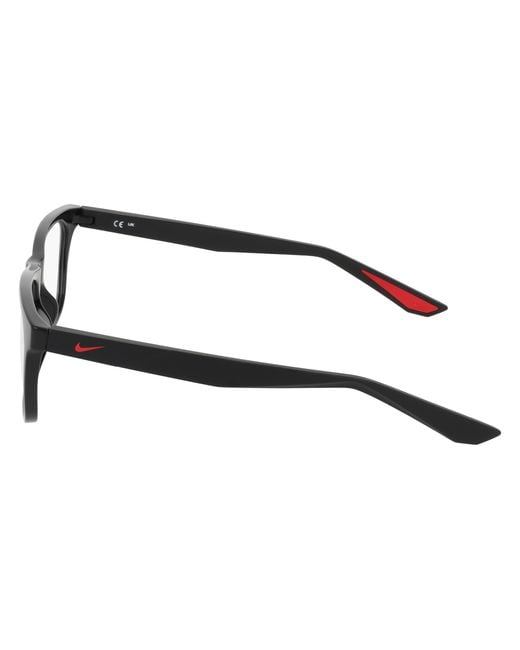 Nike Black 7414 006 Optical Frames Bio-Injected Squared Normal for men