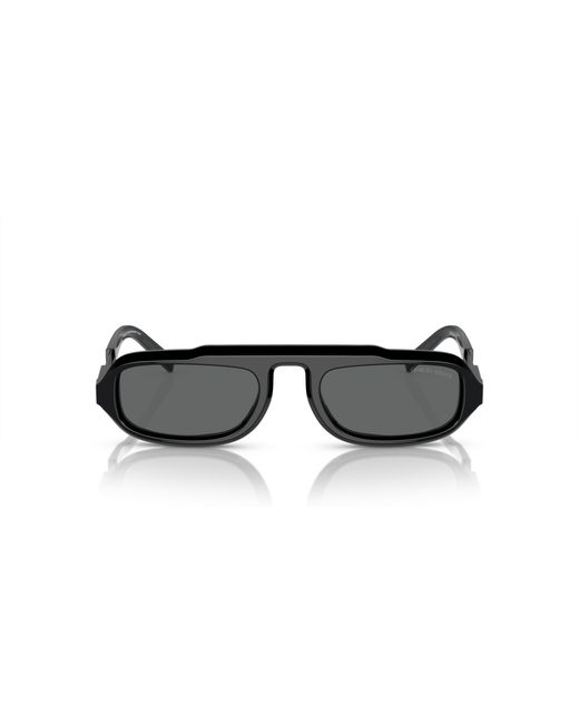 Giorgio Armani Black Ar8203 587587 Sunglasses Acetate Squared Normal for men