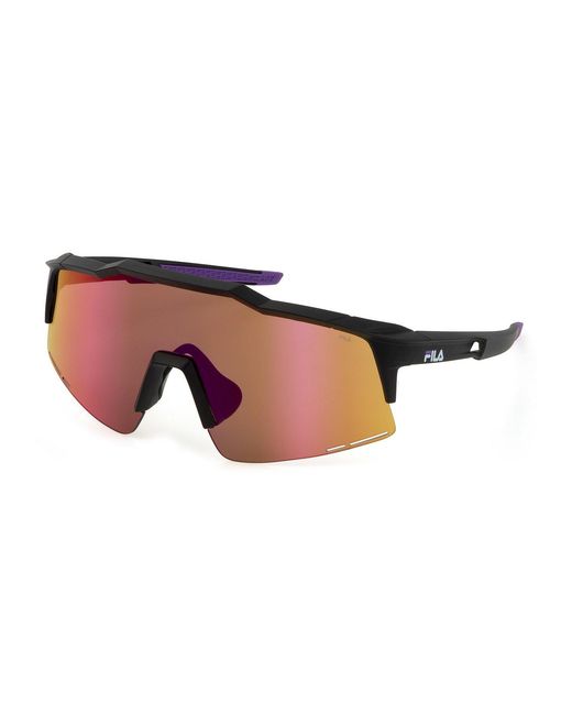 Fila Black Sfi516 U28V Sunglasses Injected Mask Water -Repellent Mirror