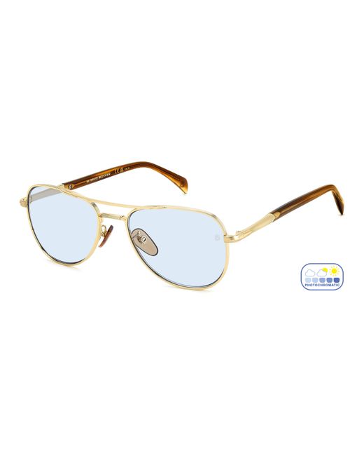 David Beckham Black Db 1175/S J5G/Qz Sunglasses Metal Light Pilot Photochromatic for men
