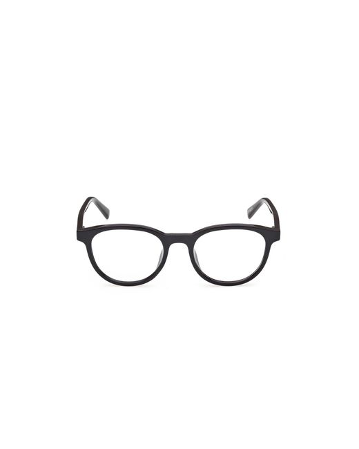 Timberland Black Tb50100-H 002 Optical Frames Injected Round Normal for men
