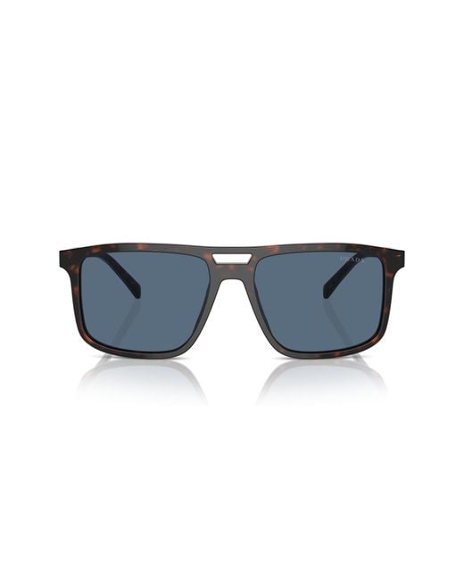 Prada Black Pr A22S 17N06A Sunglasses Acetate Squared Normal for men