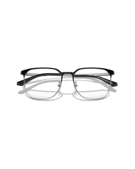 Emporio Armani Black Ea1158D 3001 Optical Frames Metal Pantos Normal for men